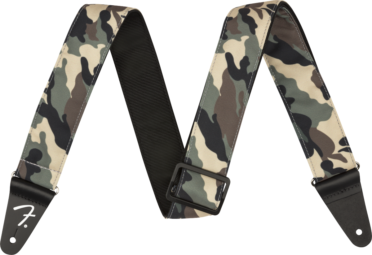Fender Camo Strap, Woodland, 2"