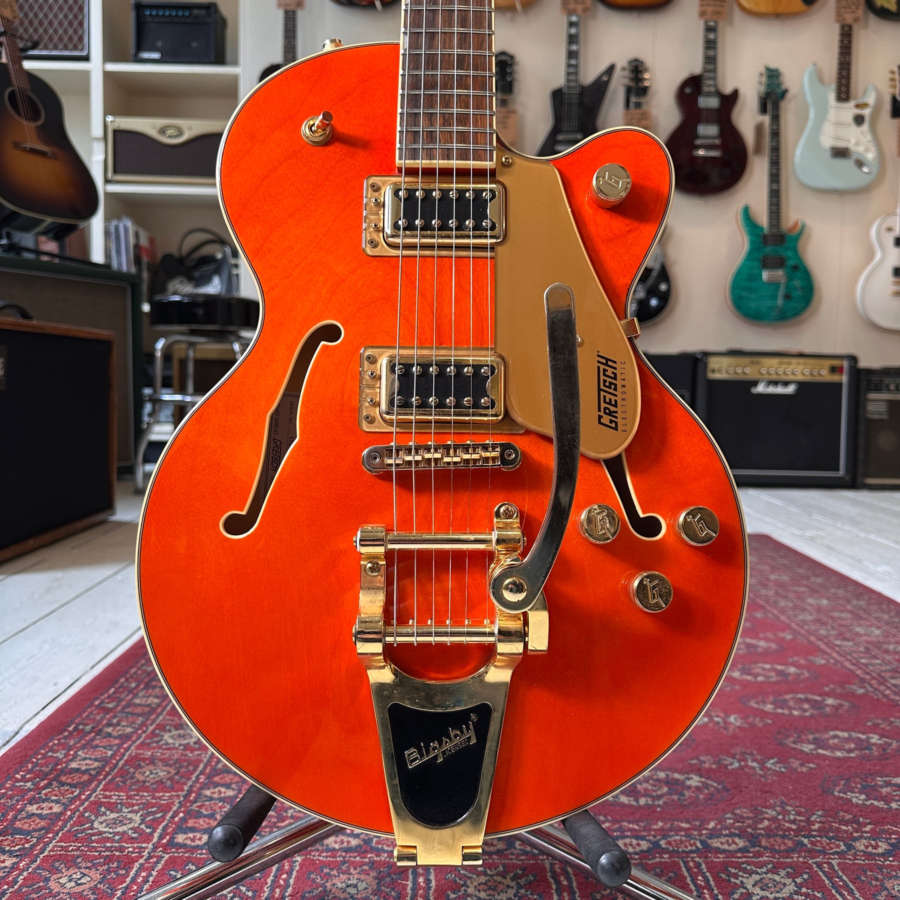 2021 Gretsch G5655TG Electromatic Centre Block JR - Orange Stain - Hard Case - Preowned