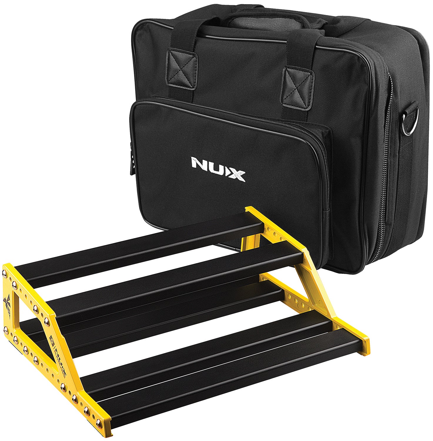 NU-X Small Bumblebee Pedalboard + Bag + Accessories