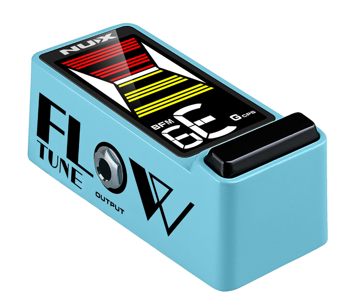 NU-X Flow MKII Tune Pedal - Guitar Pedal Tuner - Blue