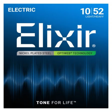 Elixir 19052 OPTIWEB Coated Electric Guitar Strings - Light - 10-46