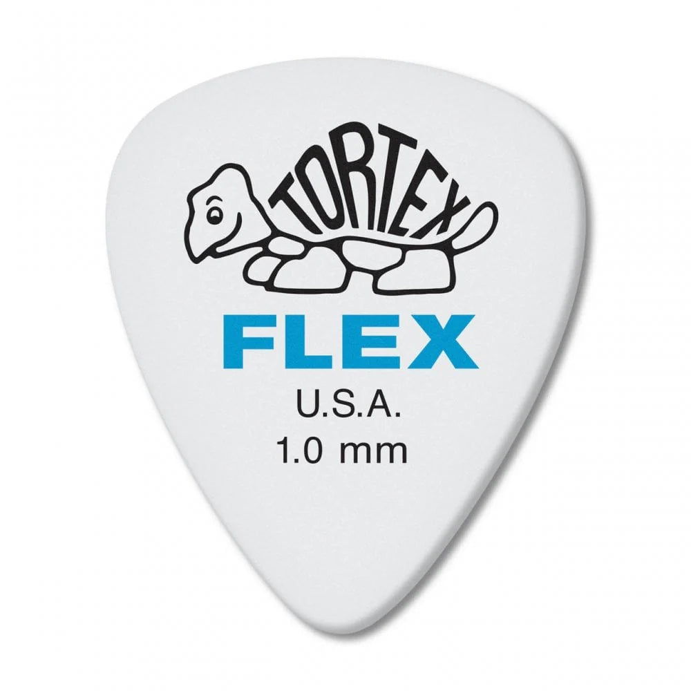 Jim Dunlop Tortex Flex Standard Plectrum Players Pack - 12 Pack - 1.0mm