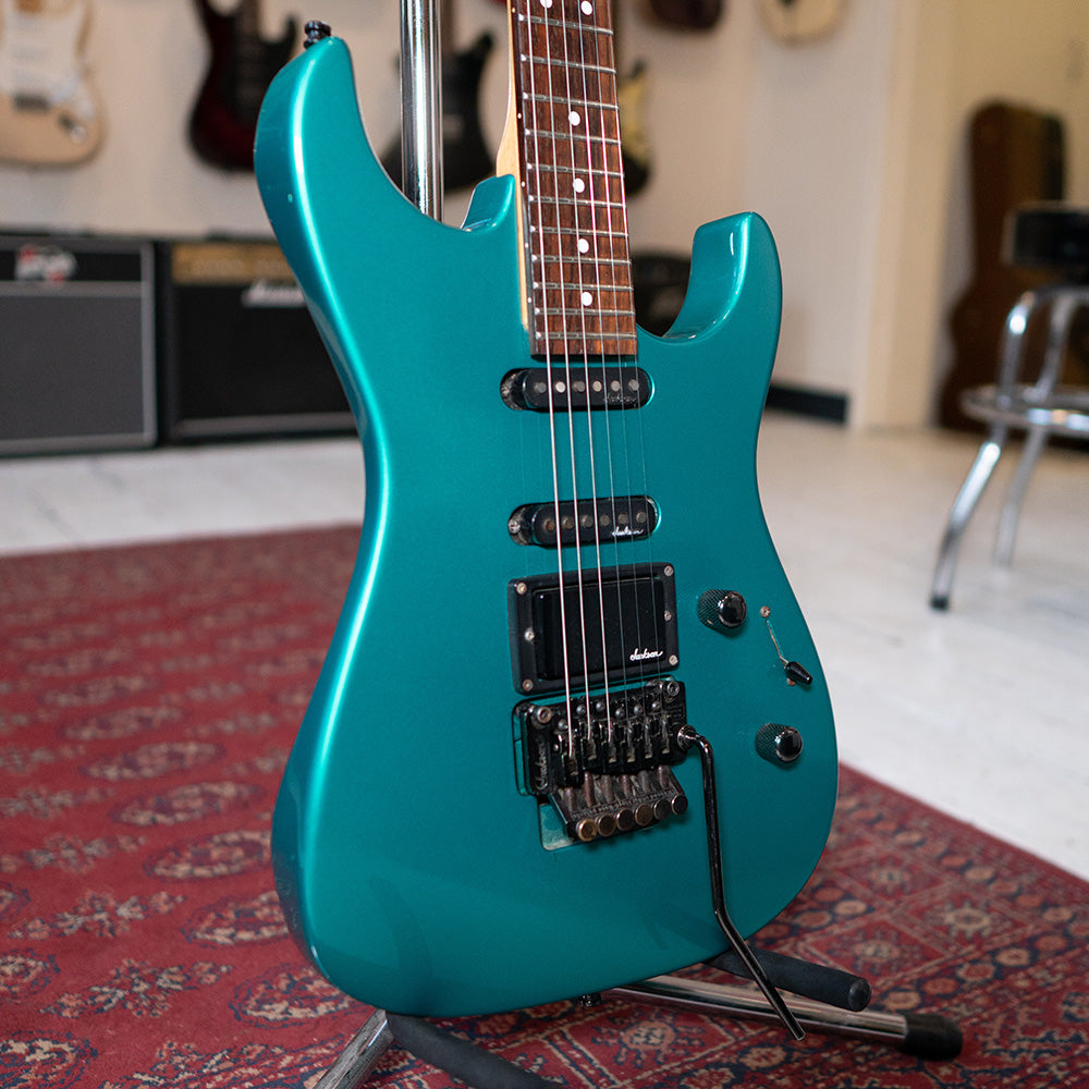 1989 Charvel MIJ 375 Deluxe HSS - Turquoise - Preowned