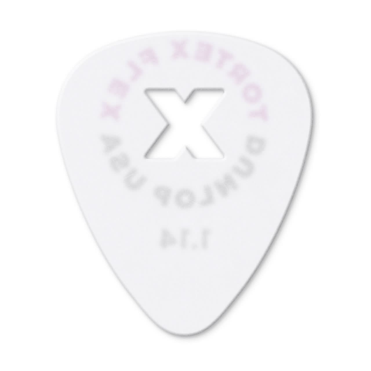 Jim Dunlop 428X114 Tortex Flex X Plectrum Pack - 12 Pack - 1.14mm