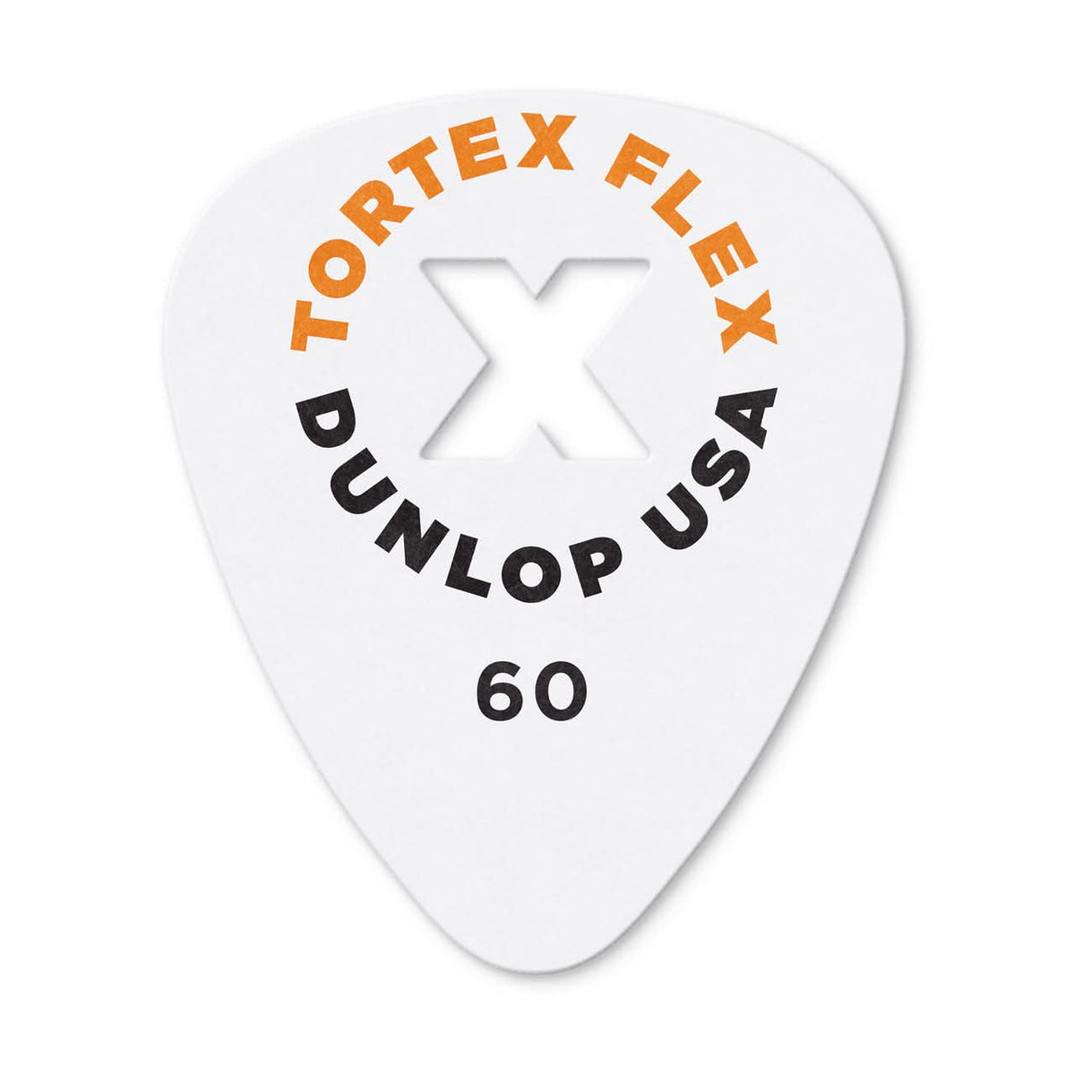 Jim Dunlop 428X60 Tortex Flex X Plectrum Pack - 12 Pack - 0.60mm