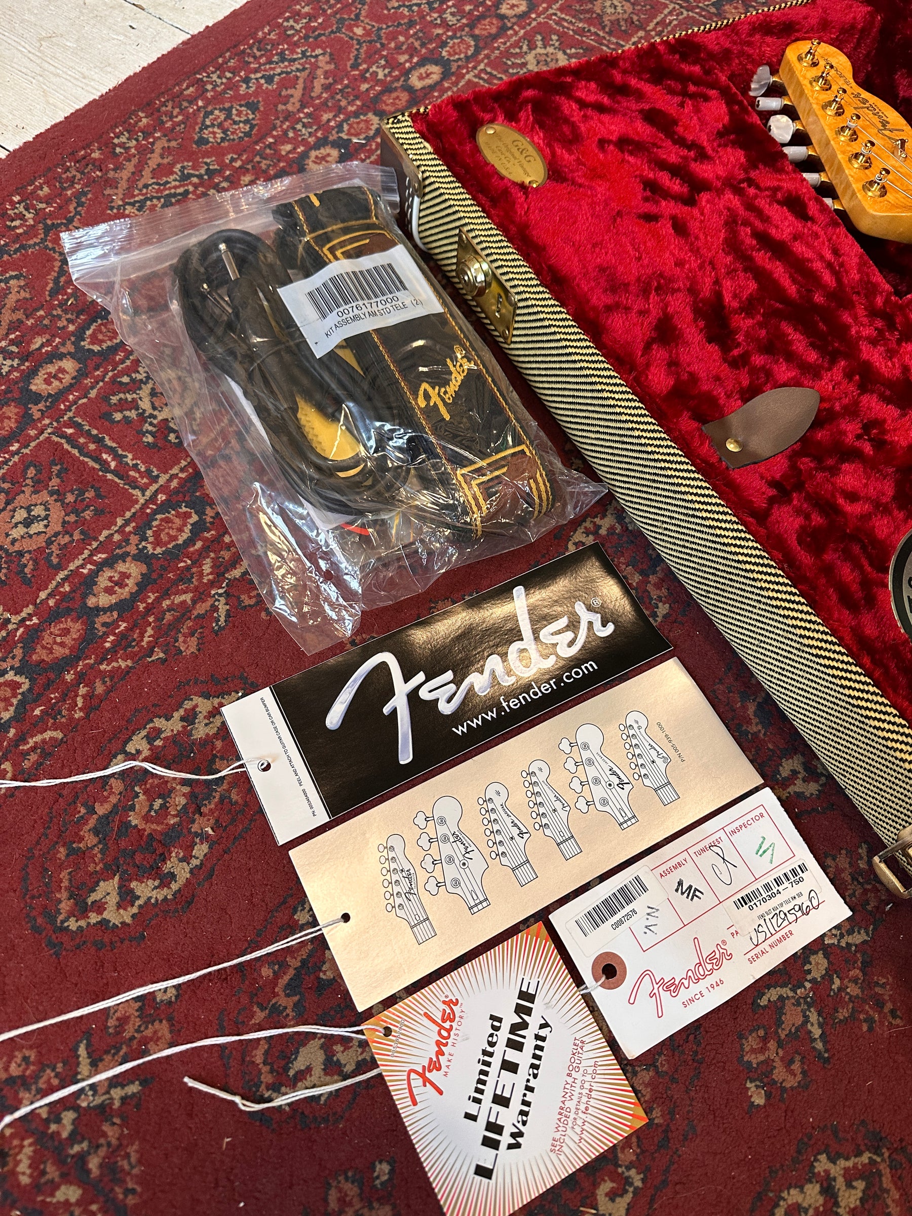 2012 Fender American Select Telecaster Violin Burst with Hard Case & Candy - Preowned