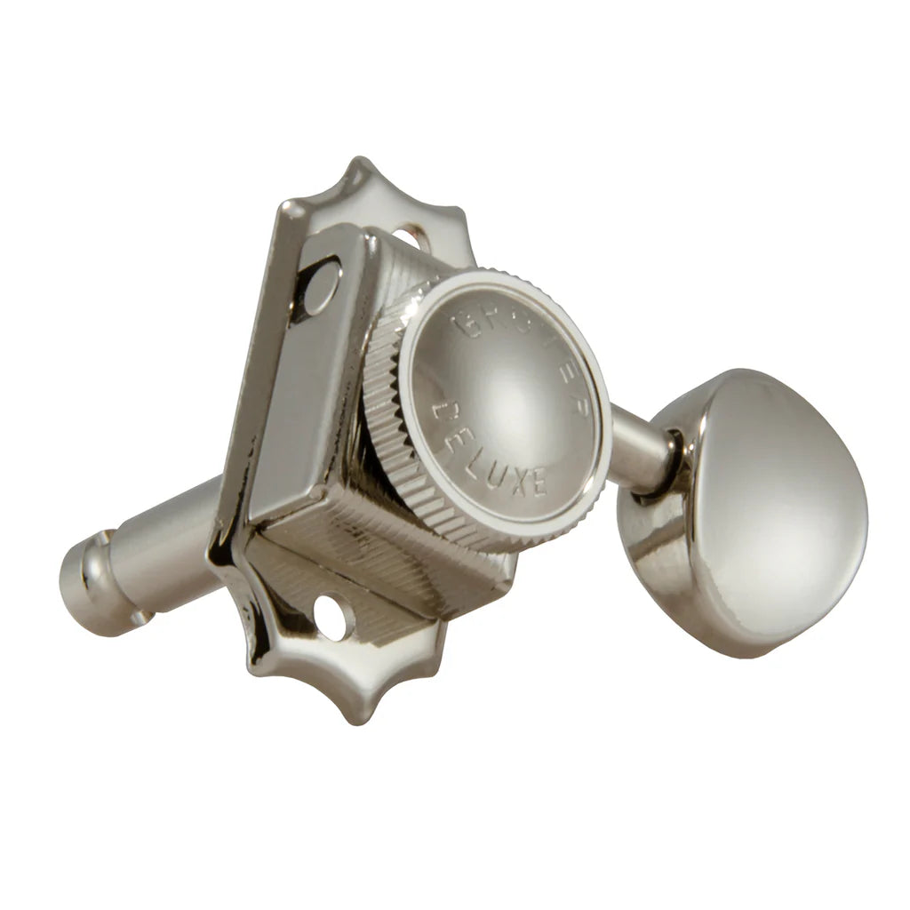Grover 533N Vintage Locking Machine Head Set 3 a Side - Nickel
