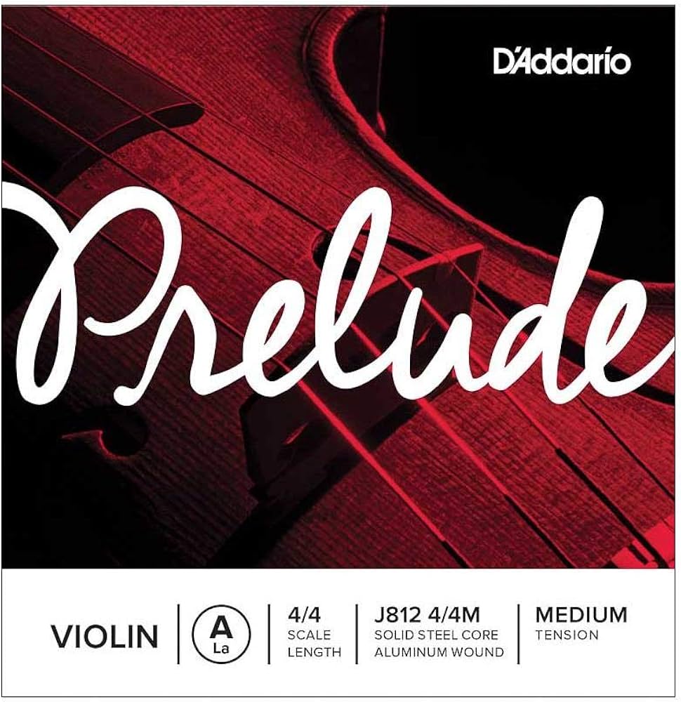 D'Addario Prelude Single Violin A String - 4/4 Scale - Medium Tension