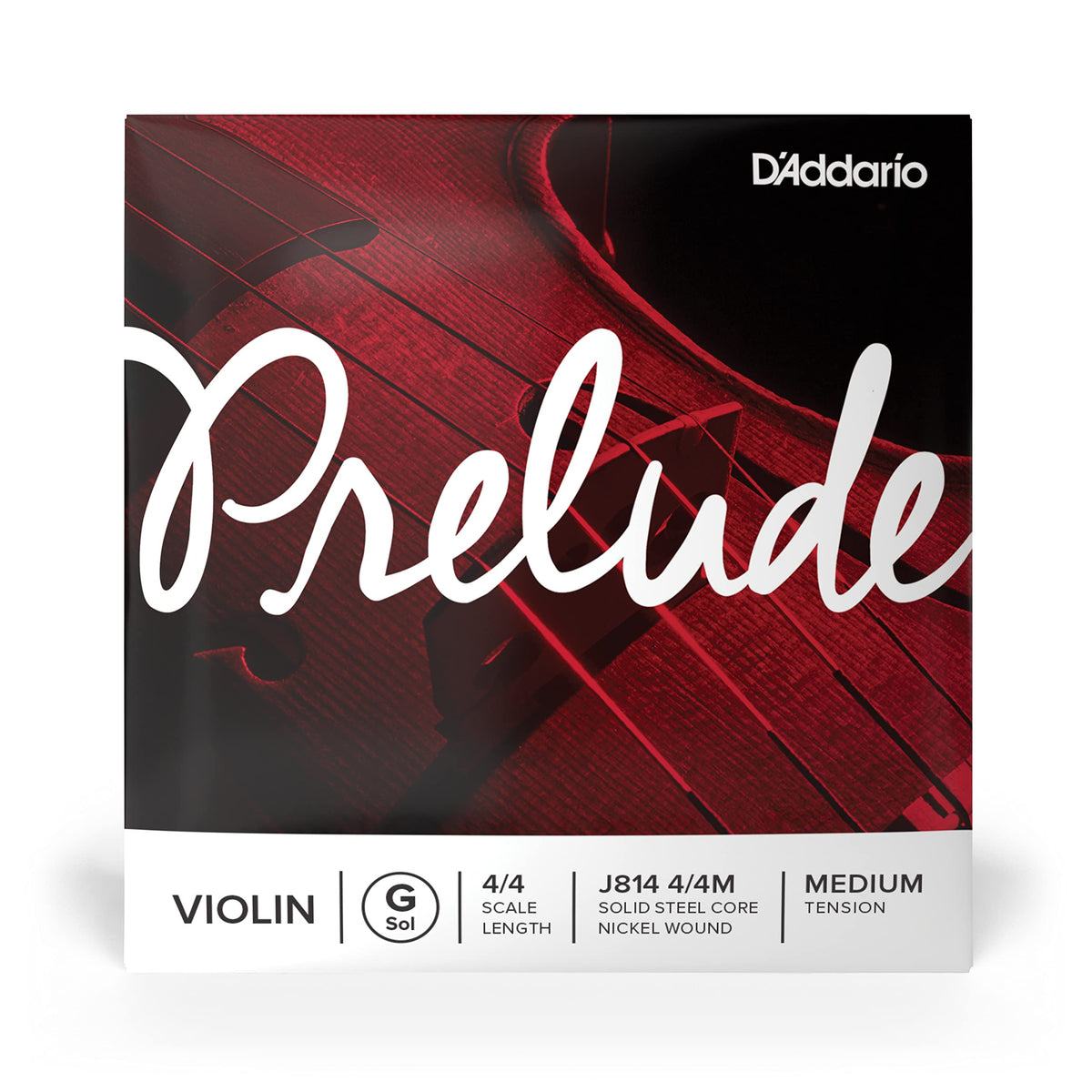 D'Addario Prelude Single Violin G String - 4/4 Scale - Medium Tension