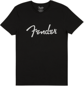 Fender Spaghetti Logo T Shirt - Black - MEDIUM