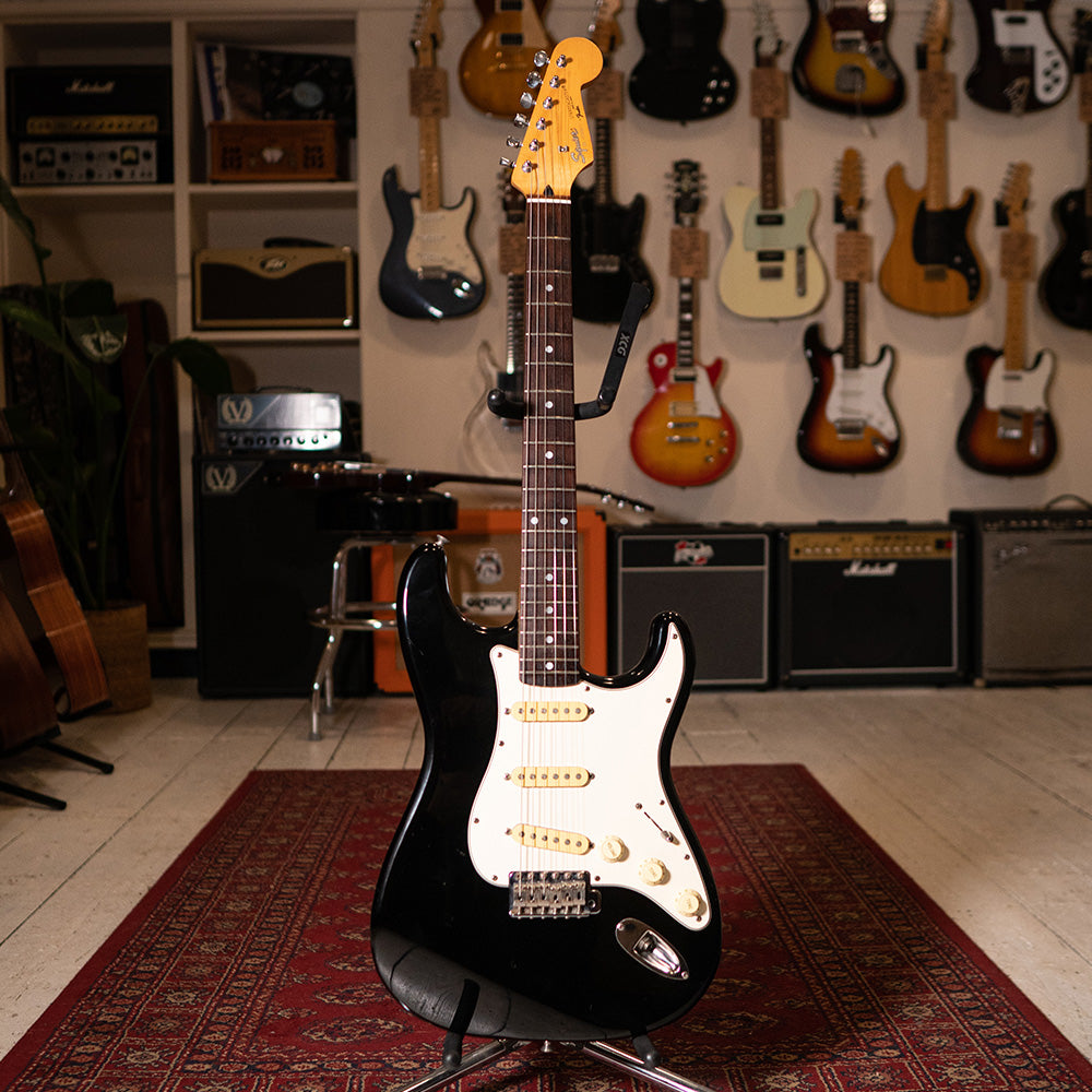 1995 Squier Made In Japan Stratocaster - Black - Preowned