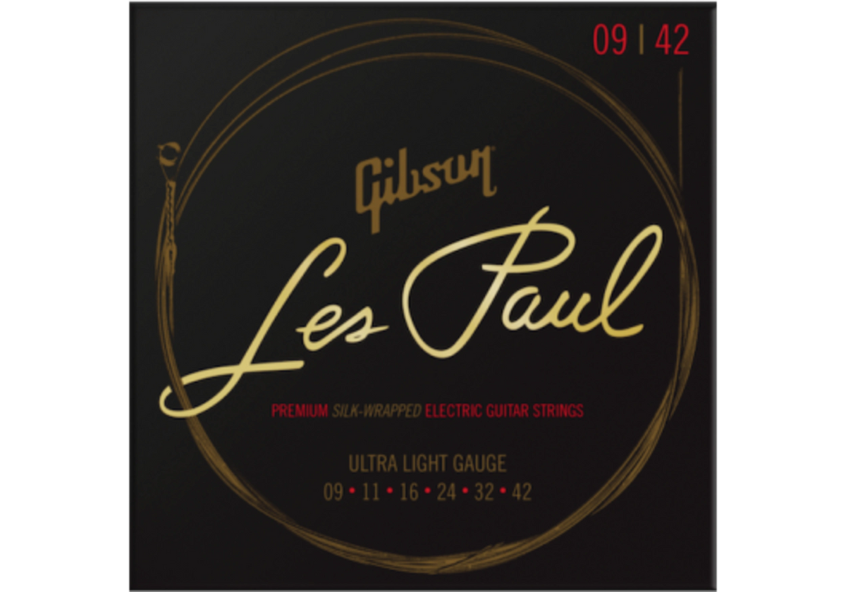 Gibson Les Paul Premium Silk Wrapped Electric Guitar Strings 09-42
