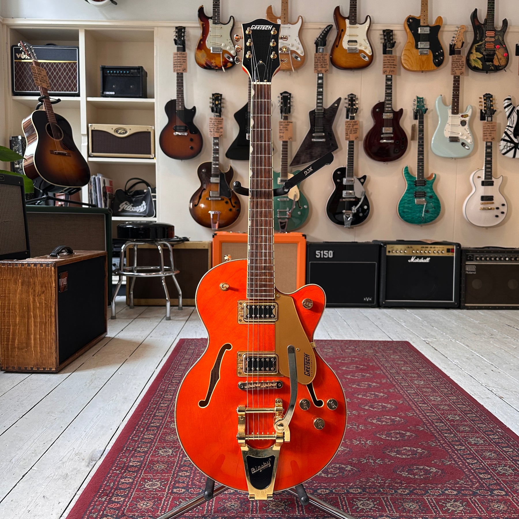 2021 Gretsch G5655TG Electromatic Centre Block JR - Orange Stain - Hard Case - Preowned