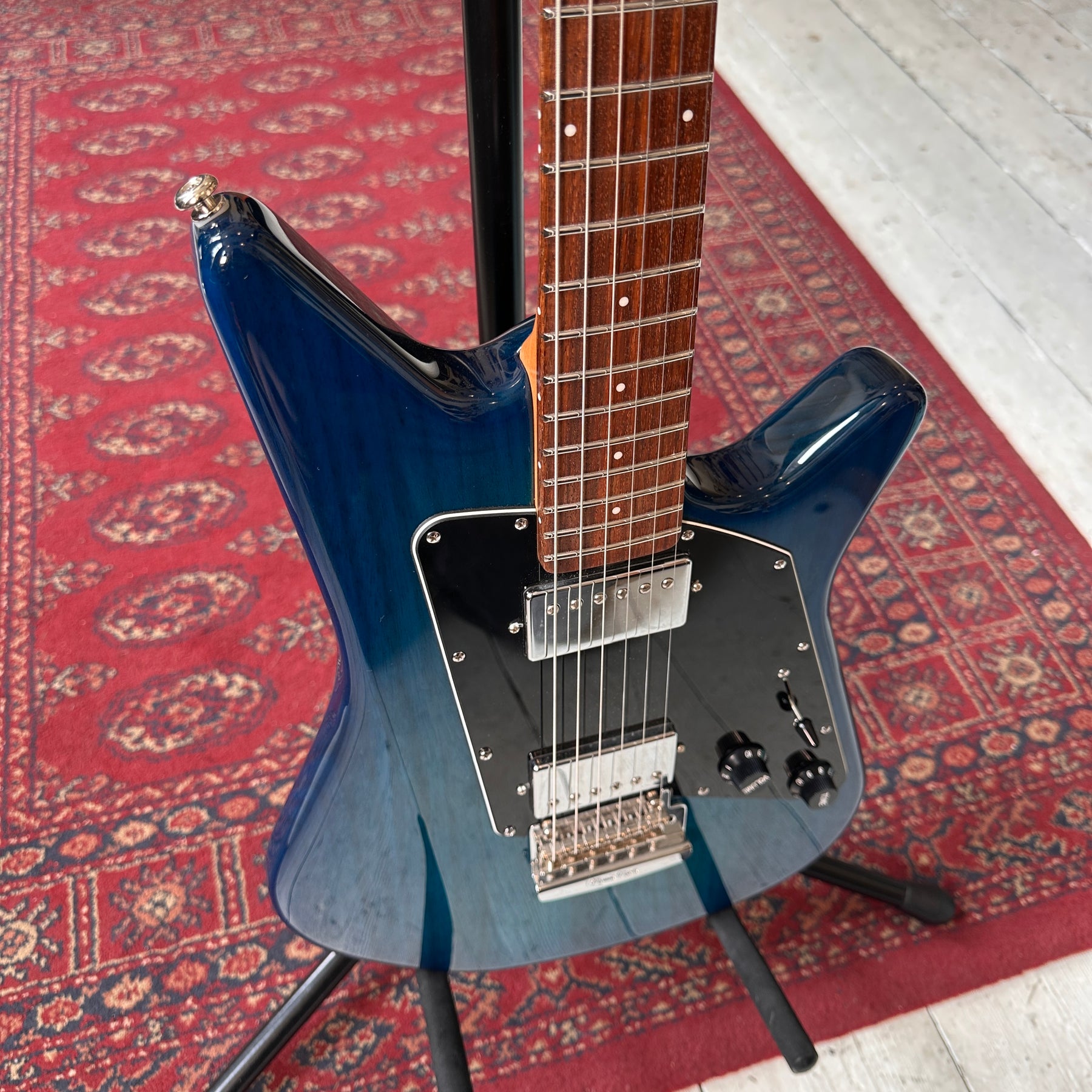 Ernie Ball Music Man PDN Albert Lee HH With Roasted Maple Neck - Neptune Blue - Preowned