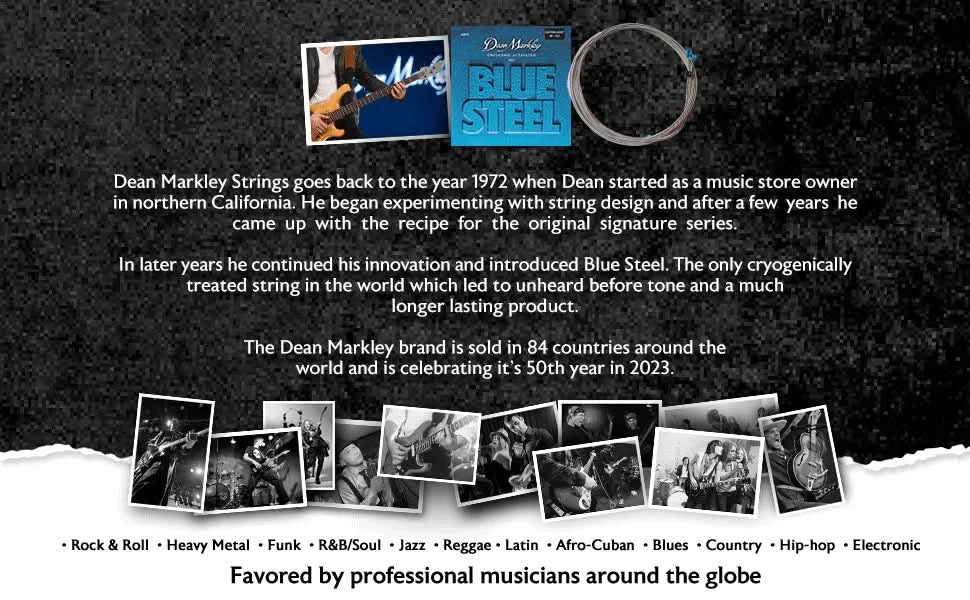 Dean Markley Blue Steel Bass Guitar Strings Light 4 String 45-100