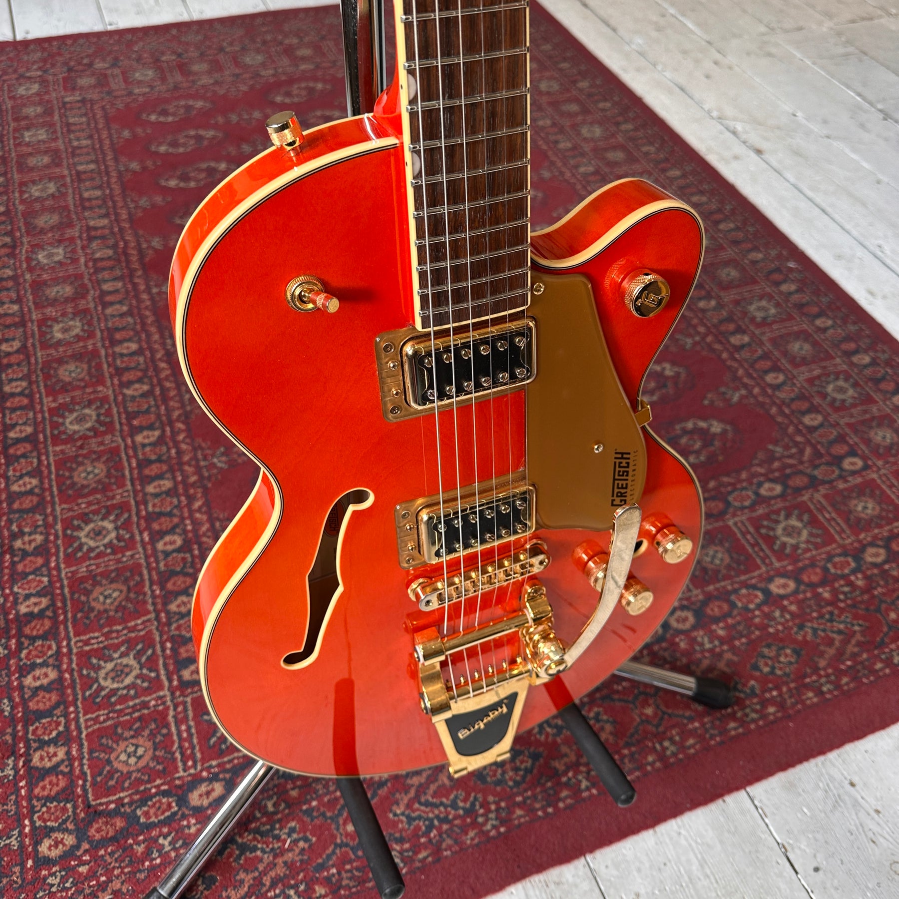 2021 Gretsch G5655TG Electromatic Centre Block JR - Orange Stain - Hard Case - Preowned