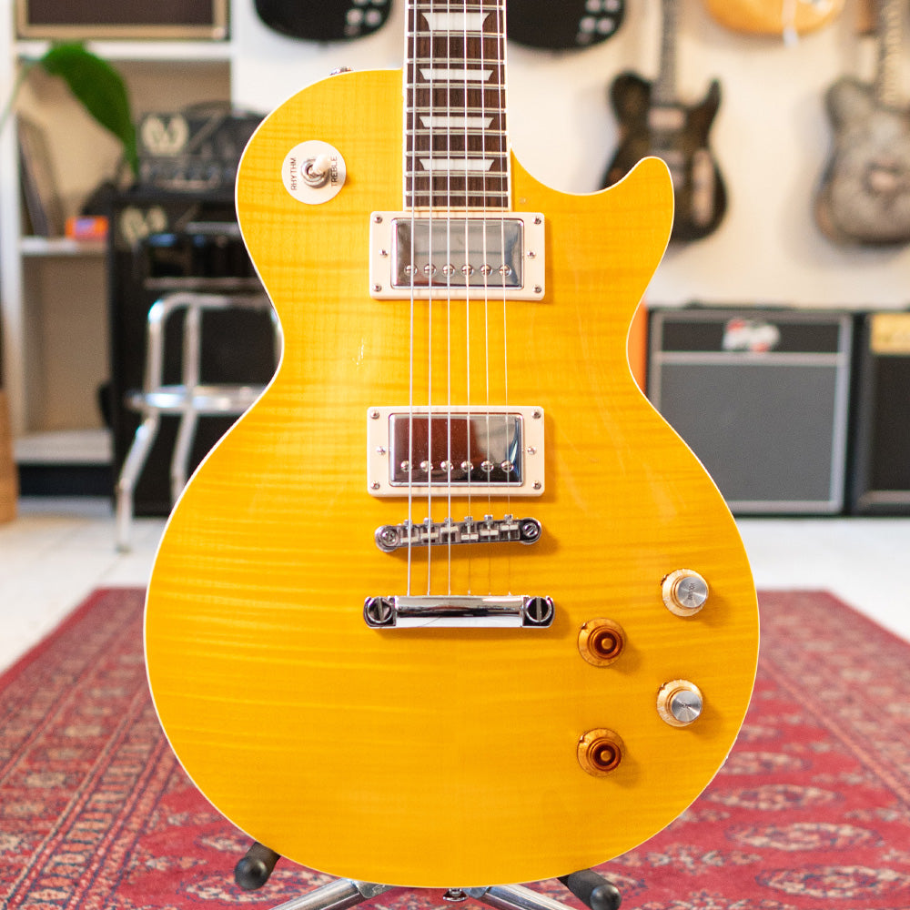 Epiphone Les Paul Standard 'Greeny' Mod - Gibson '57 Classic Pickups - Gig Bag - Preowned