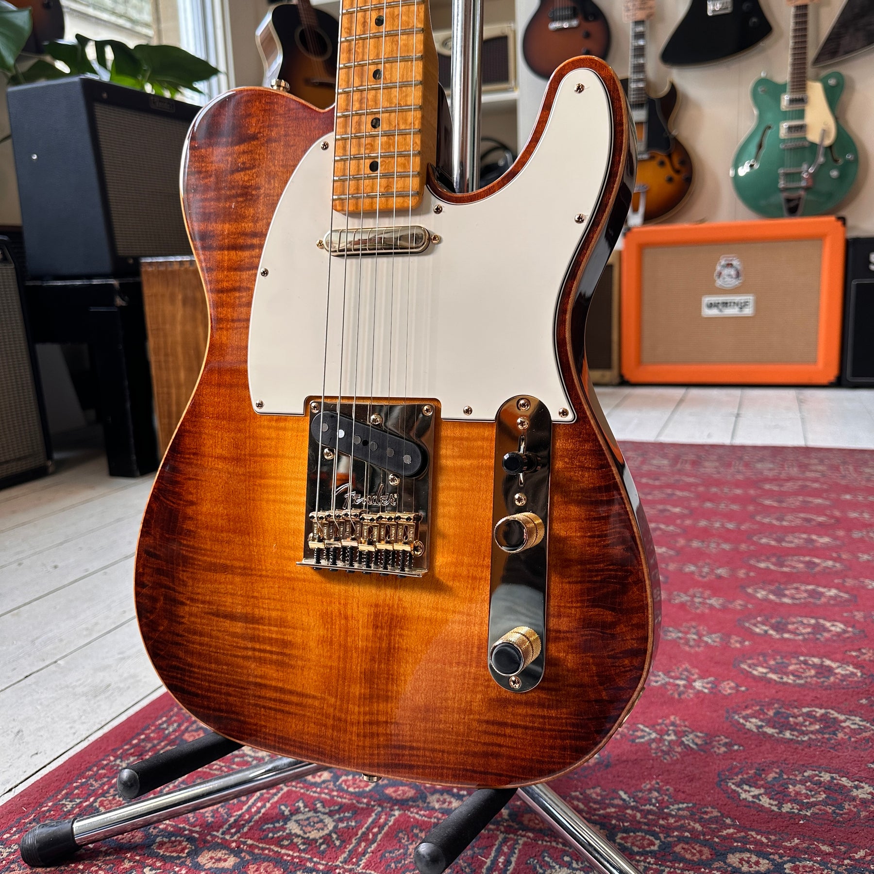 2012 Fender American Select Telecaster Violin Burst with Hard Case & Candy - Preowned