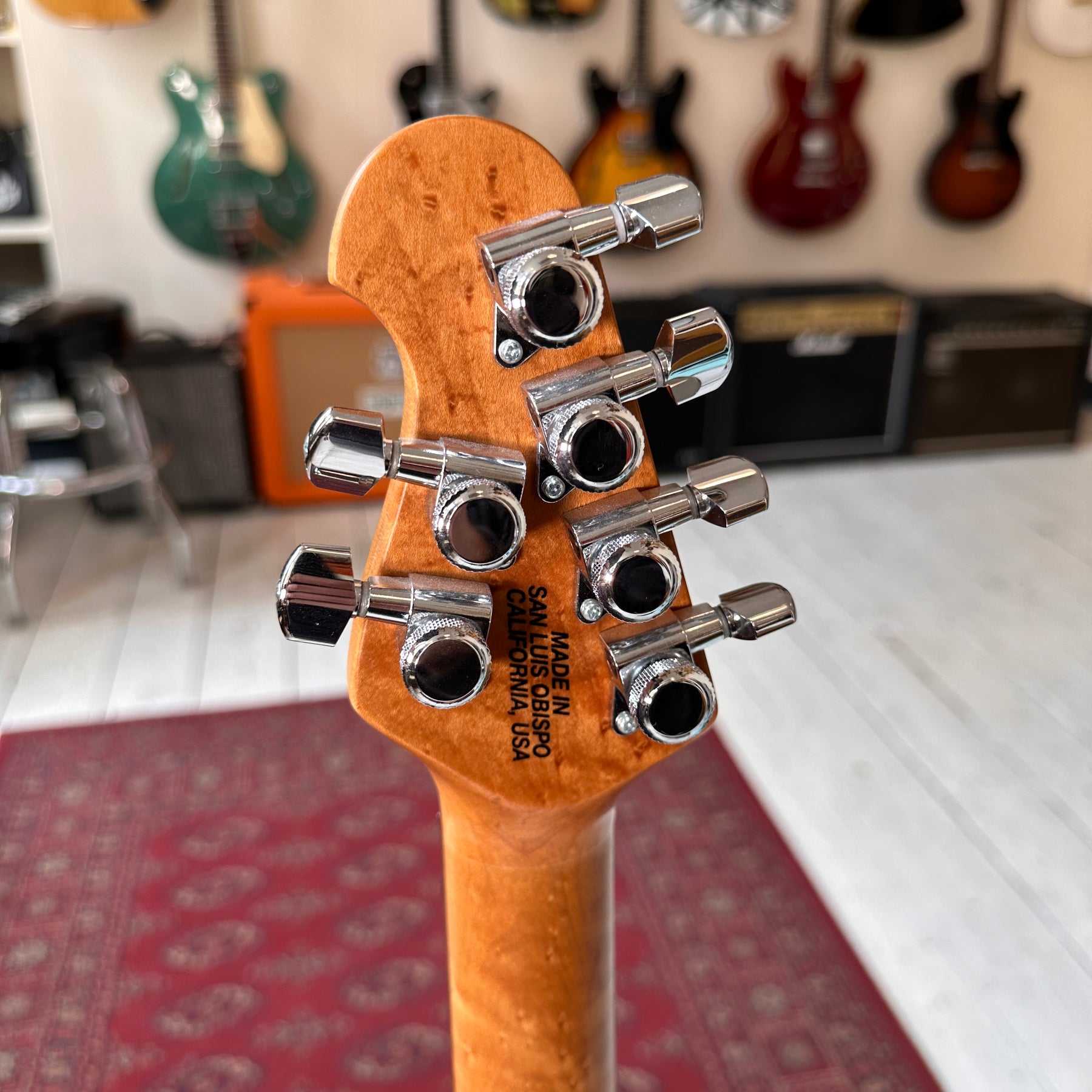 Ernie Ball Music Man PDN Albert Lee HH With Roasted Maple Neck - Neptune Blue - Preowned