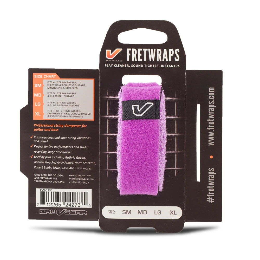 Gruv Gear FretWrap Guitar String Muter - Purple - Small