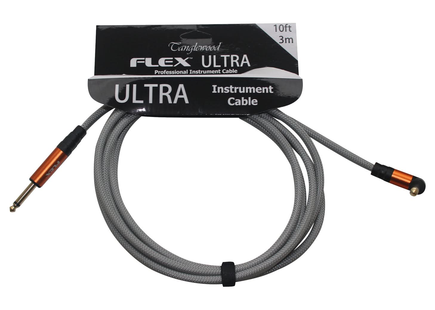 Tanglewood 3m Guitar Cable Plastic Braided Angled