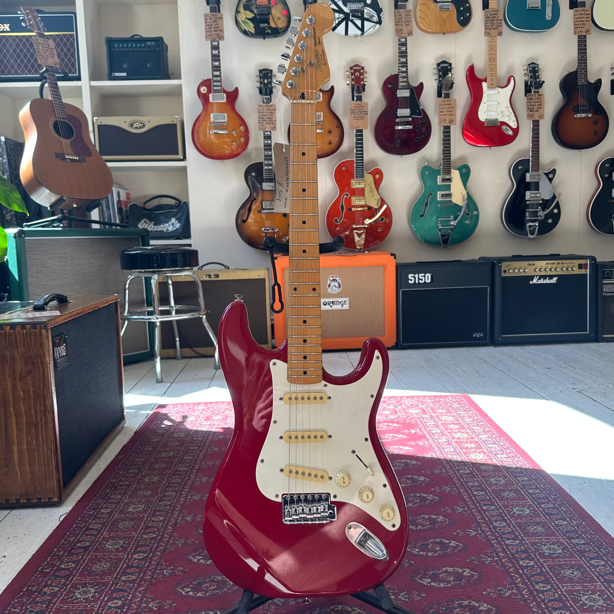 1991 Squier Made in Korea Stratocaster - Red - Preowned