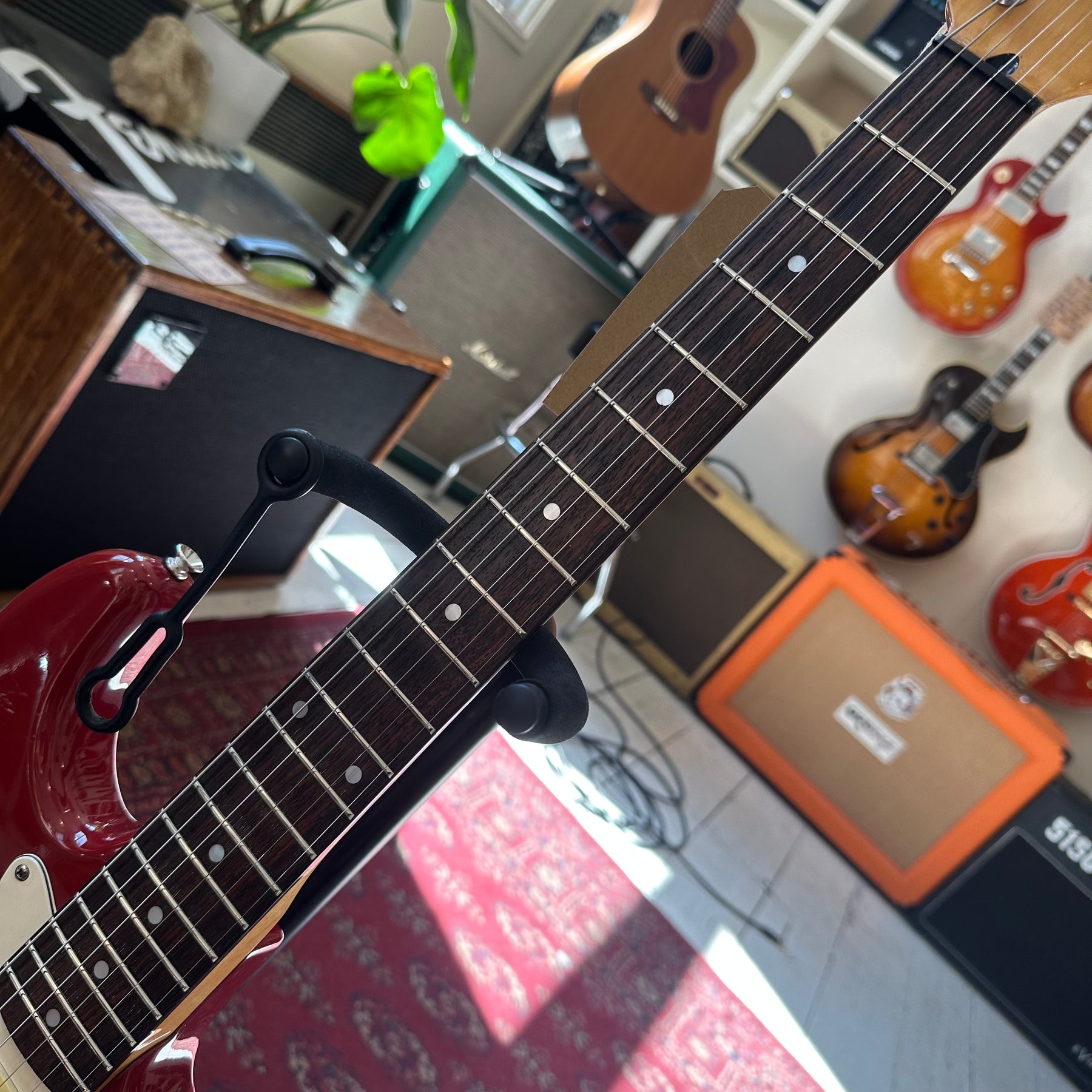1989 Squier Made in Korea Stratocaster - Red with Rosewood Fingerboard - Preowned