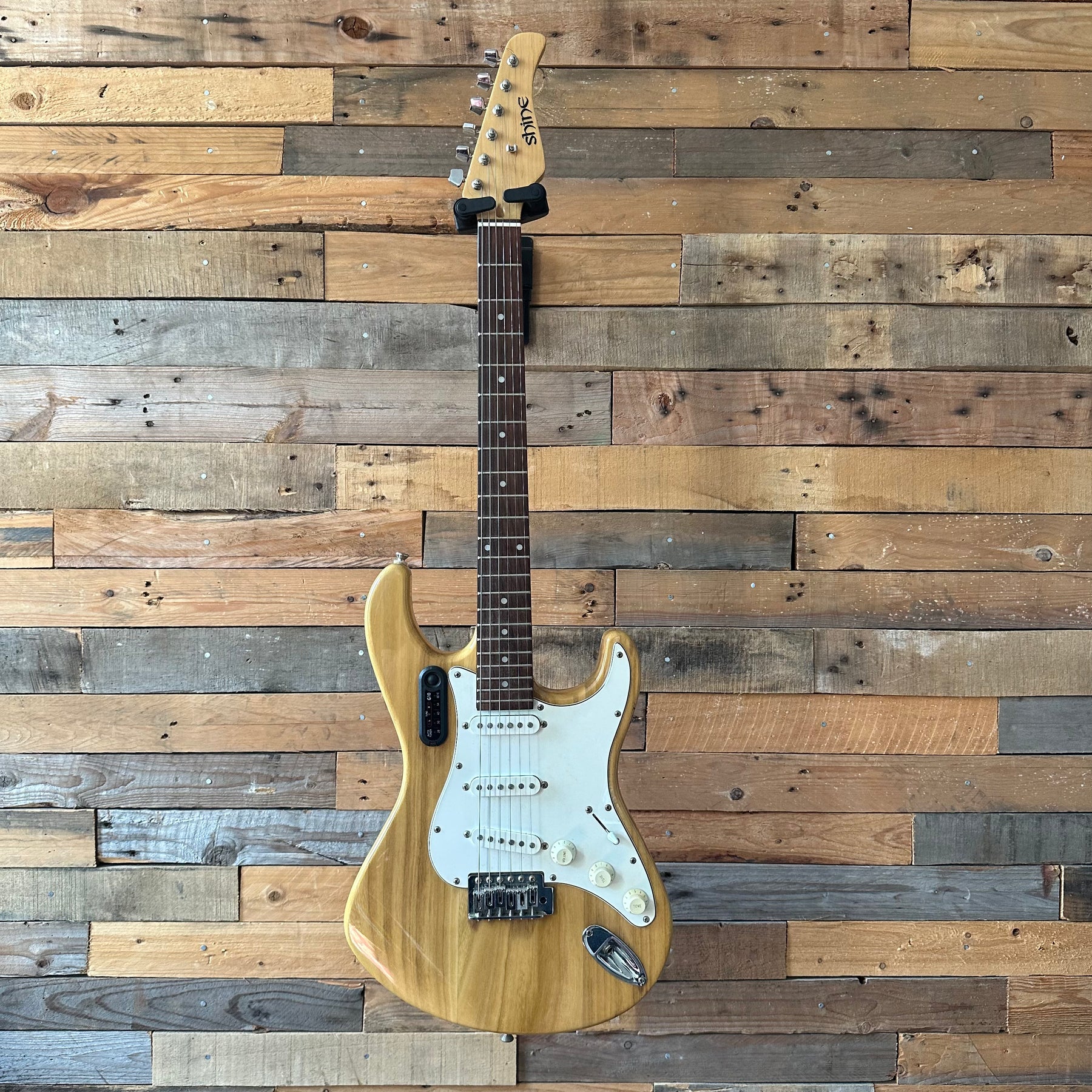 Shine Stratocaster Copy Electric Guitar - Natural - Preowned