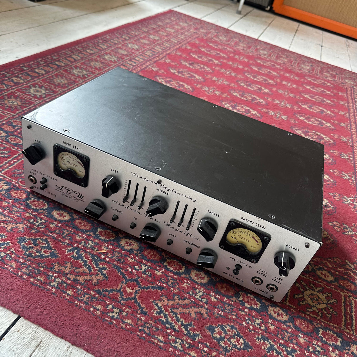 Ashdown Engineering ABM-EVO IV Dual VU Rack Bass Amp Head - Preowned