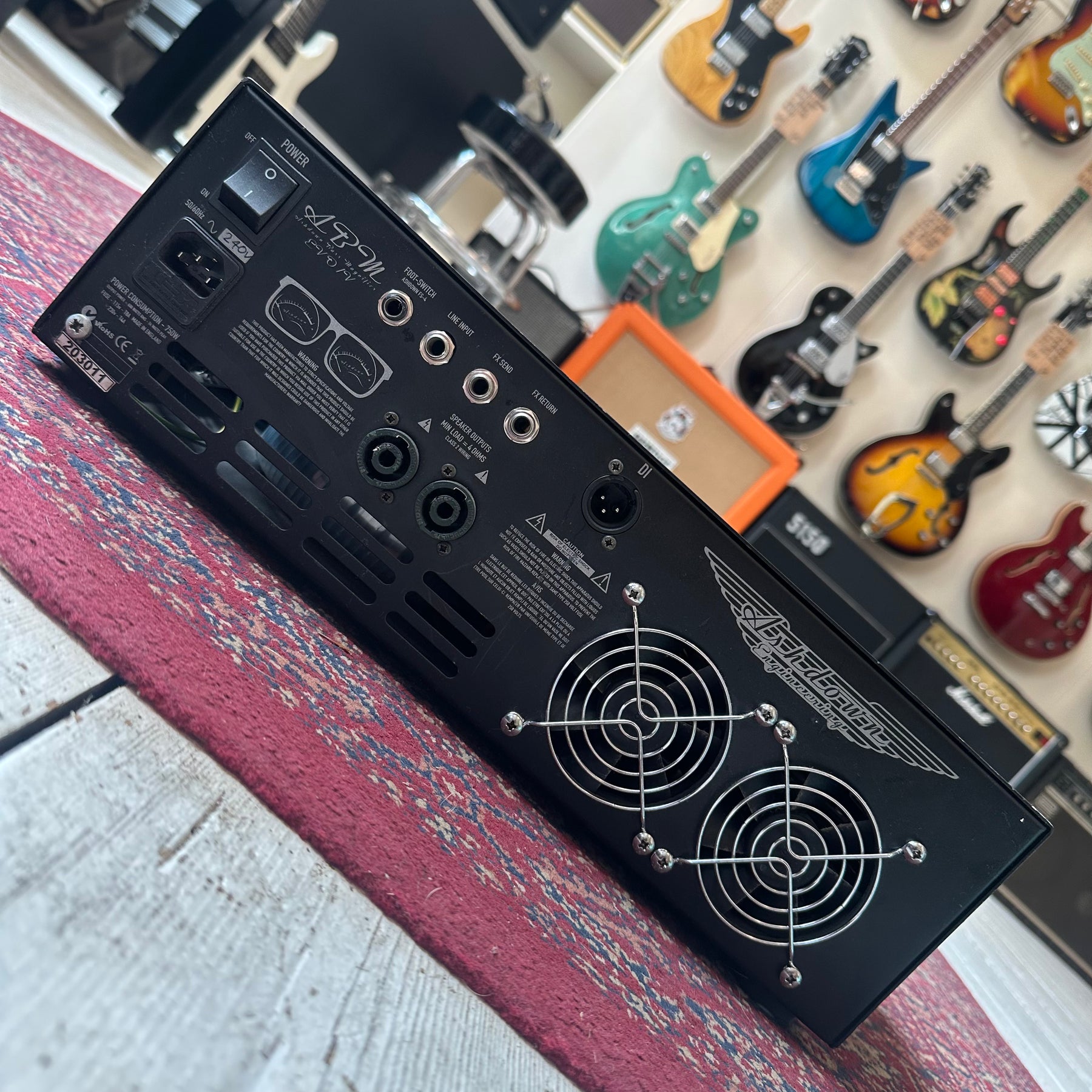 Ashdown Engineering ABM-EVO IV Dual VU Rack Bass Amp Head - Preowned