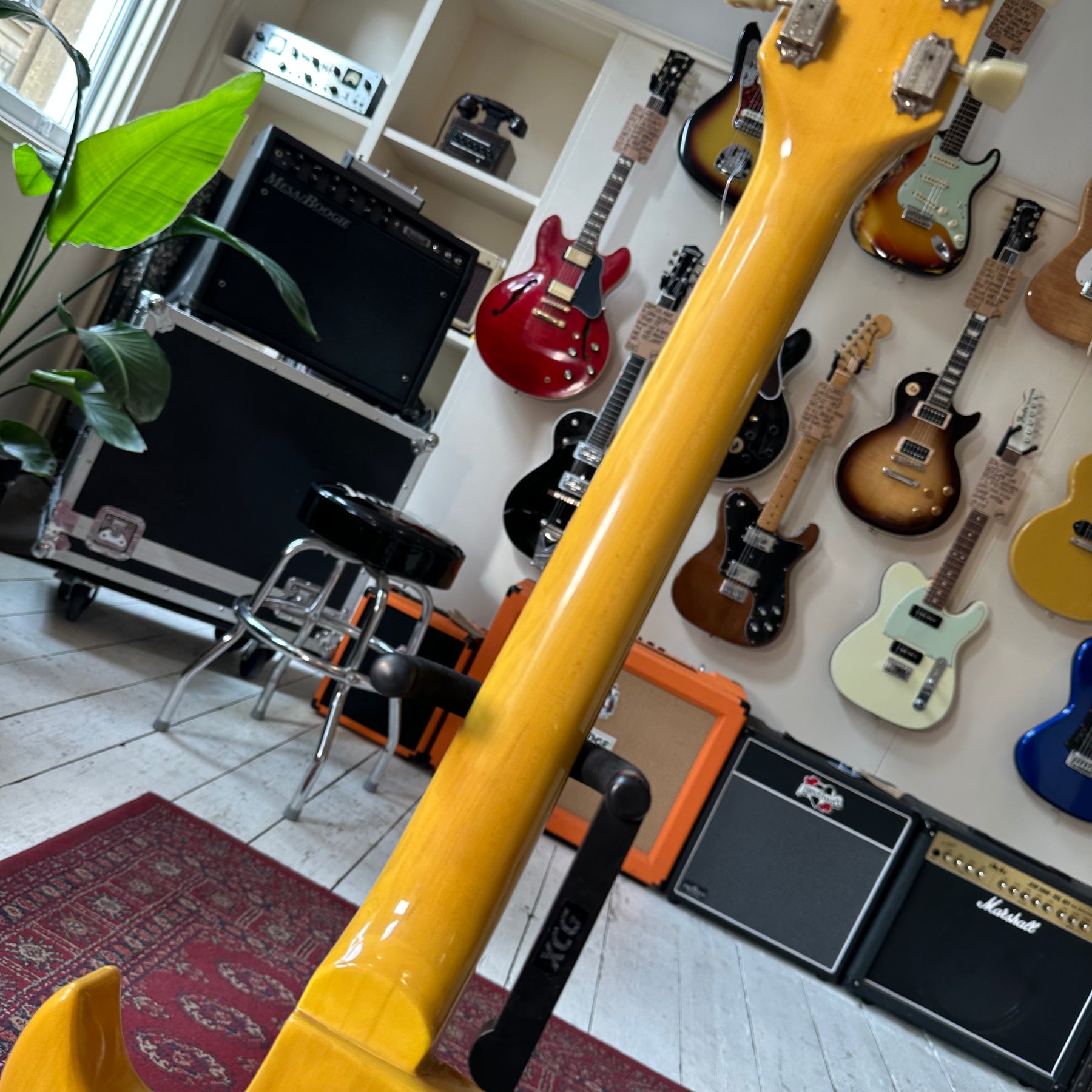 Vintage Les Paul Style With P90s - Transparent Yellow - Preowned