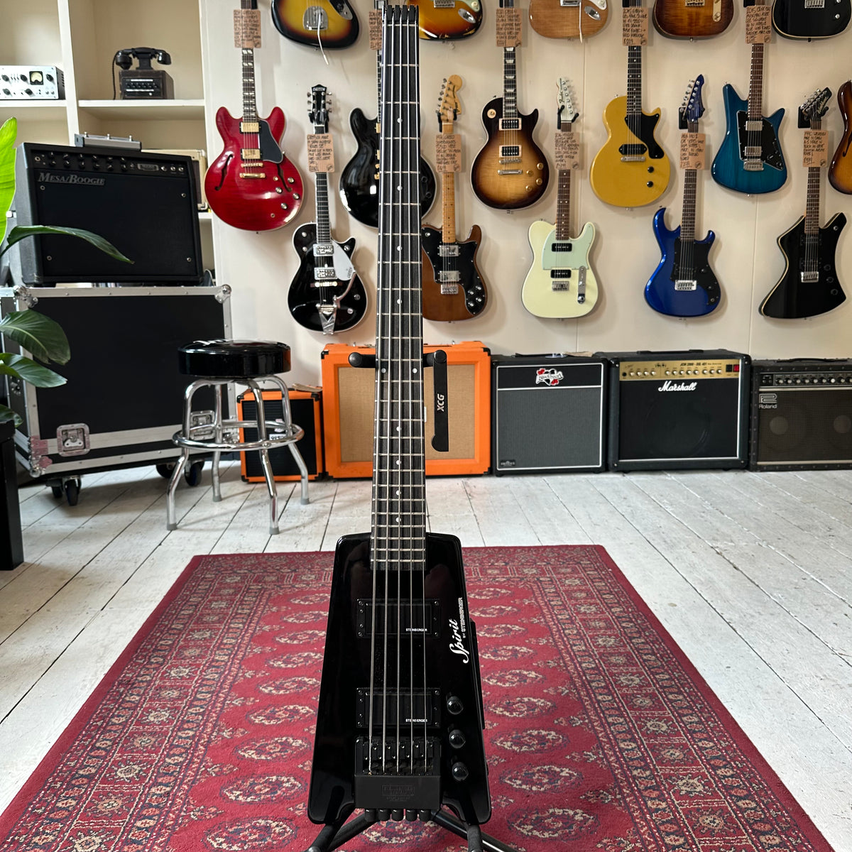 Steinberger Spirit Collection XT-25 5 String Headless Bass - Black - Preowned