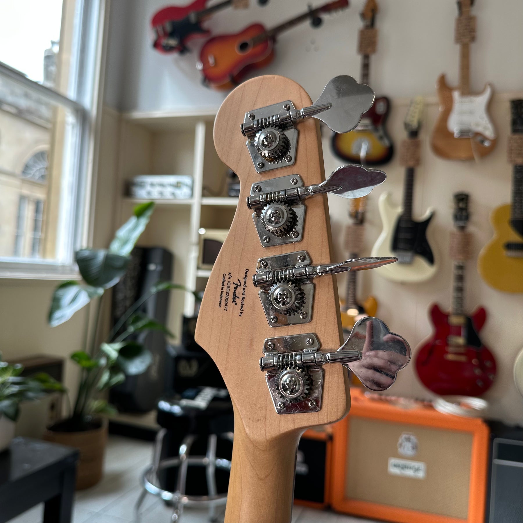 Squier Affinity Series Jaguar Bass H - Laurel Fingerboard - Matching Headstock - Metallic Orange - Preowned