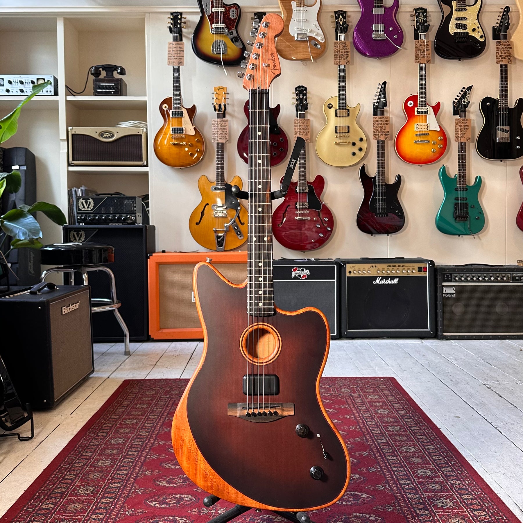 Fender USA Acoustasonic Jazzmaster - Cognac Burst - Preowned