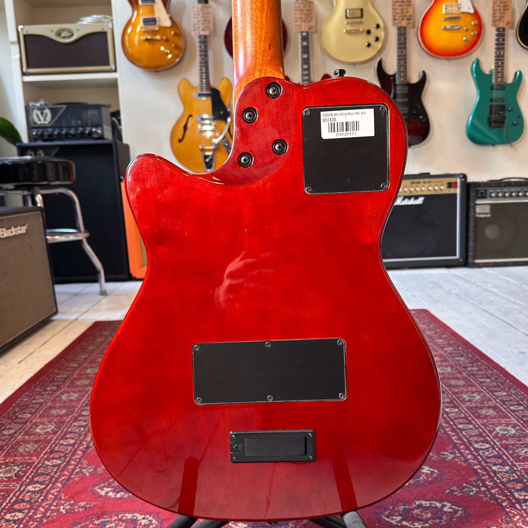 Godin A6 Ultra Extreme Koa High Gloss Electric Guitar - Natural - Preowned