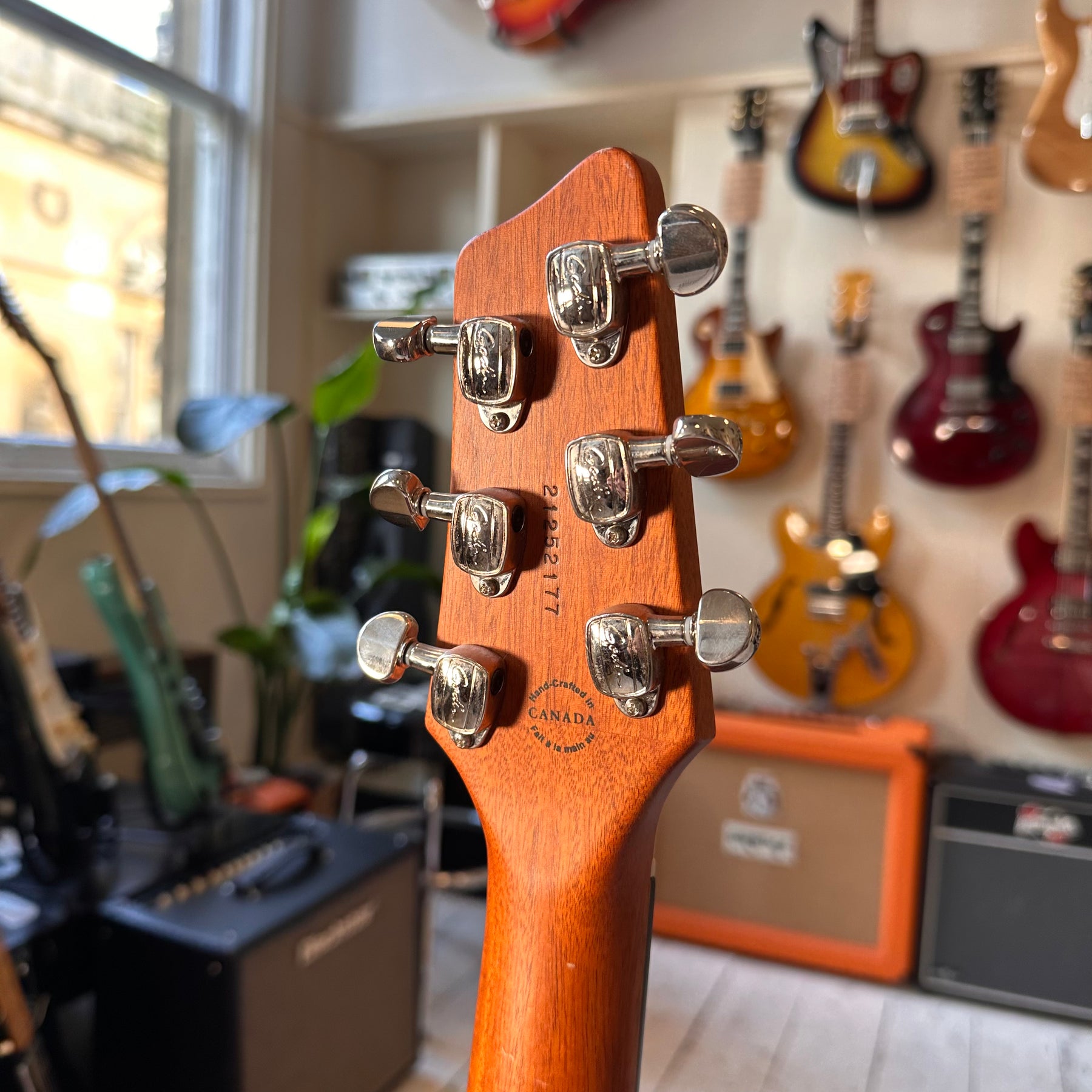 Godin A6 Ultra Extreme Koa High Gloss Electric Guitar - Natural - Preowned