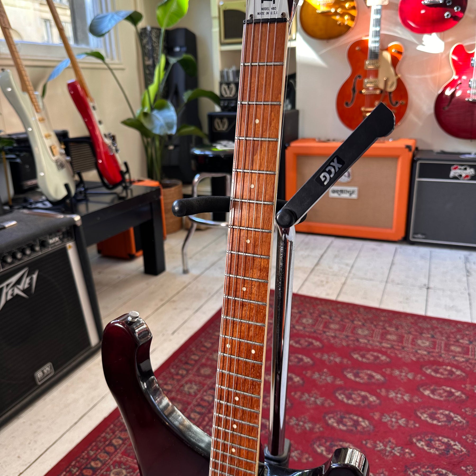 1973 Rickenbacker 480 With HC - Burgundy - Preowned