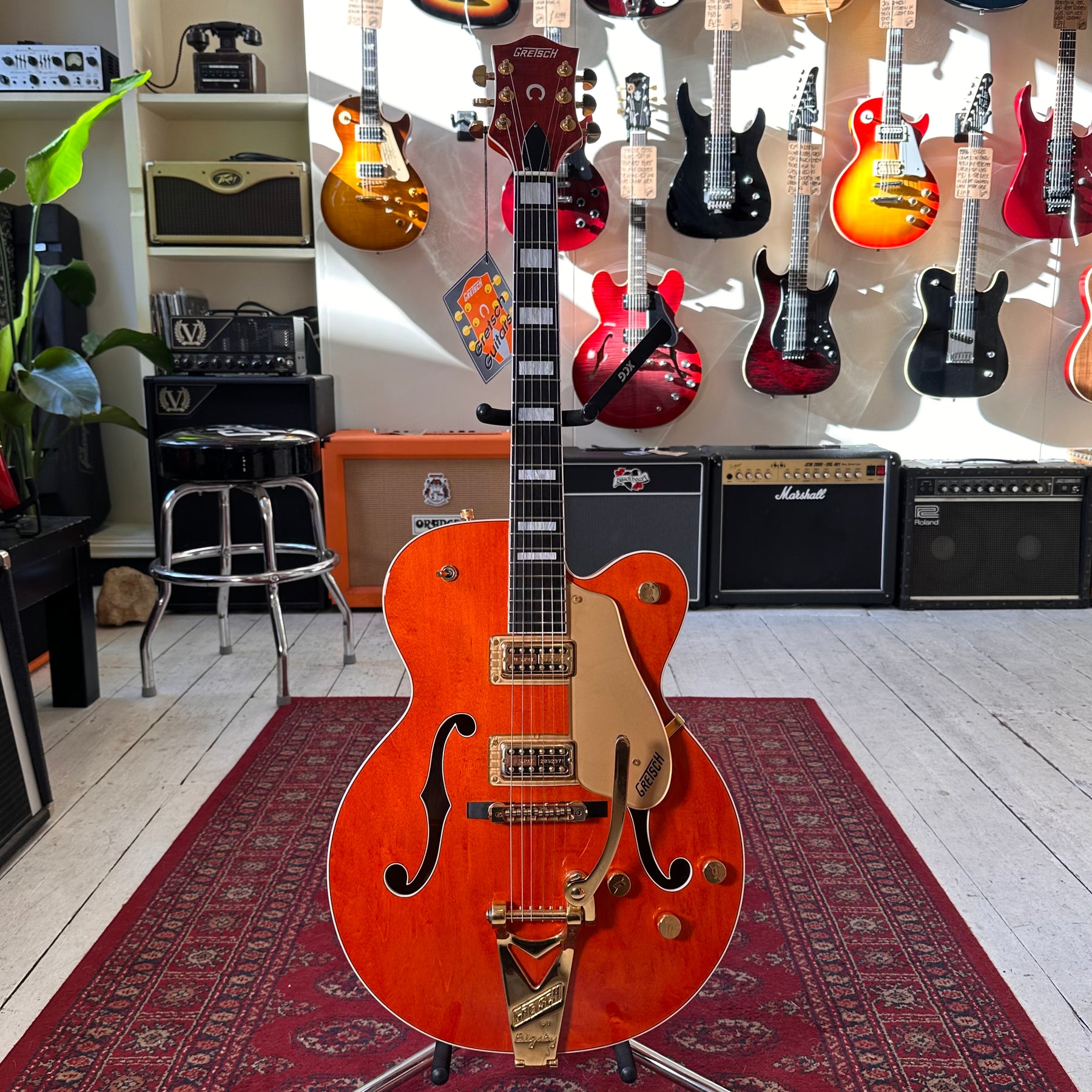 1995 Gretsch 6120 MIJ With OHSC - Nashville Orange Stain - Preowned