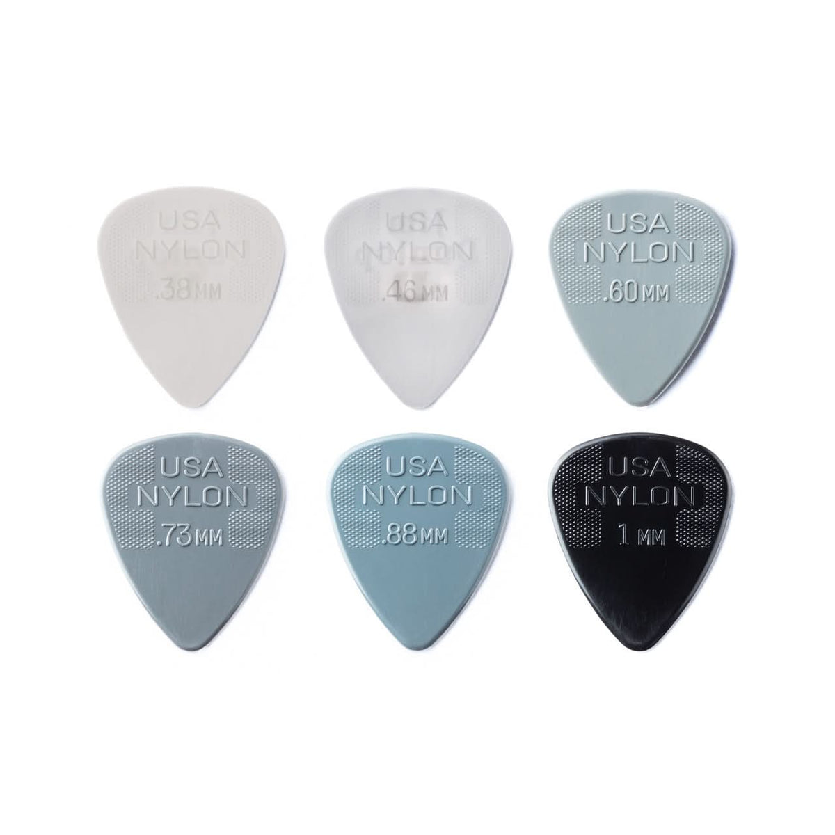 Jim Dunlop Nylon Standard Pick Variety Pack, 12 Pack