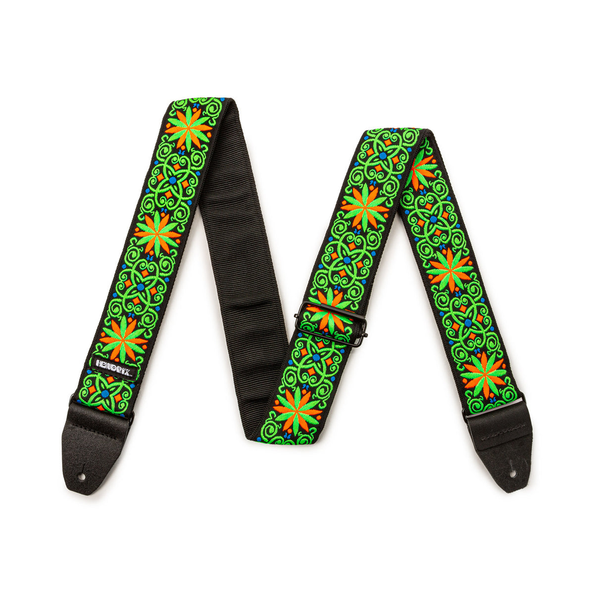 Jim Dunlop JH26 Jimi Hendrix Guitar Strap - Backlight Fillmore Green