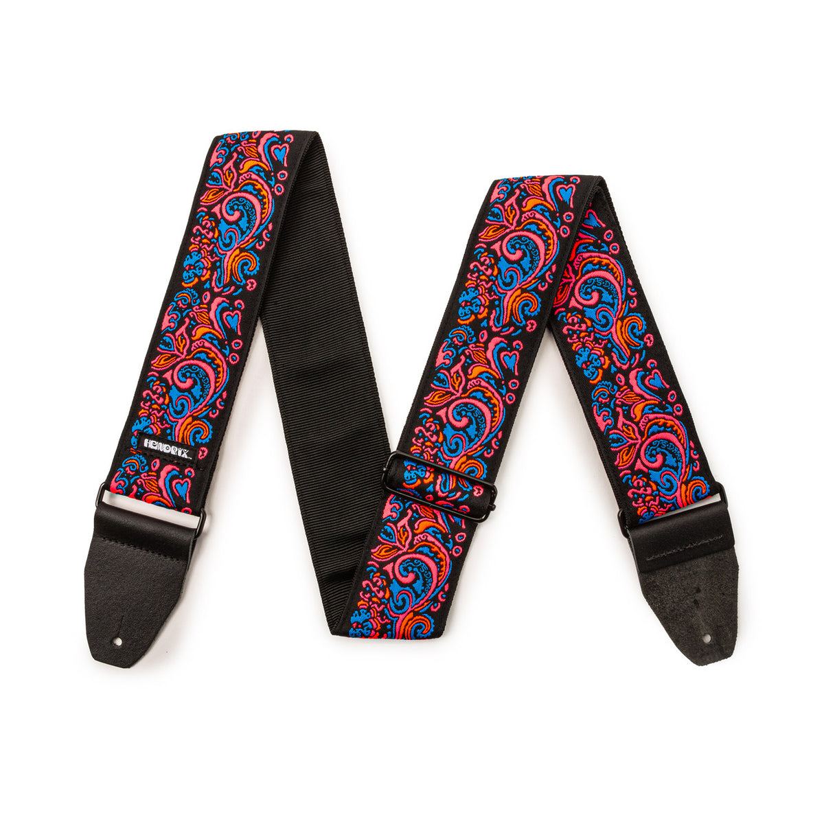 Jim Dunlop JH28 Jimi Hendrix Guitar Strap - Backlight Love Drops Pink