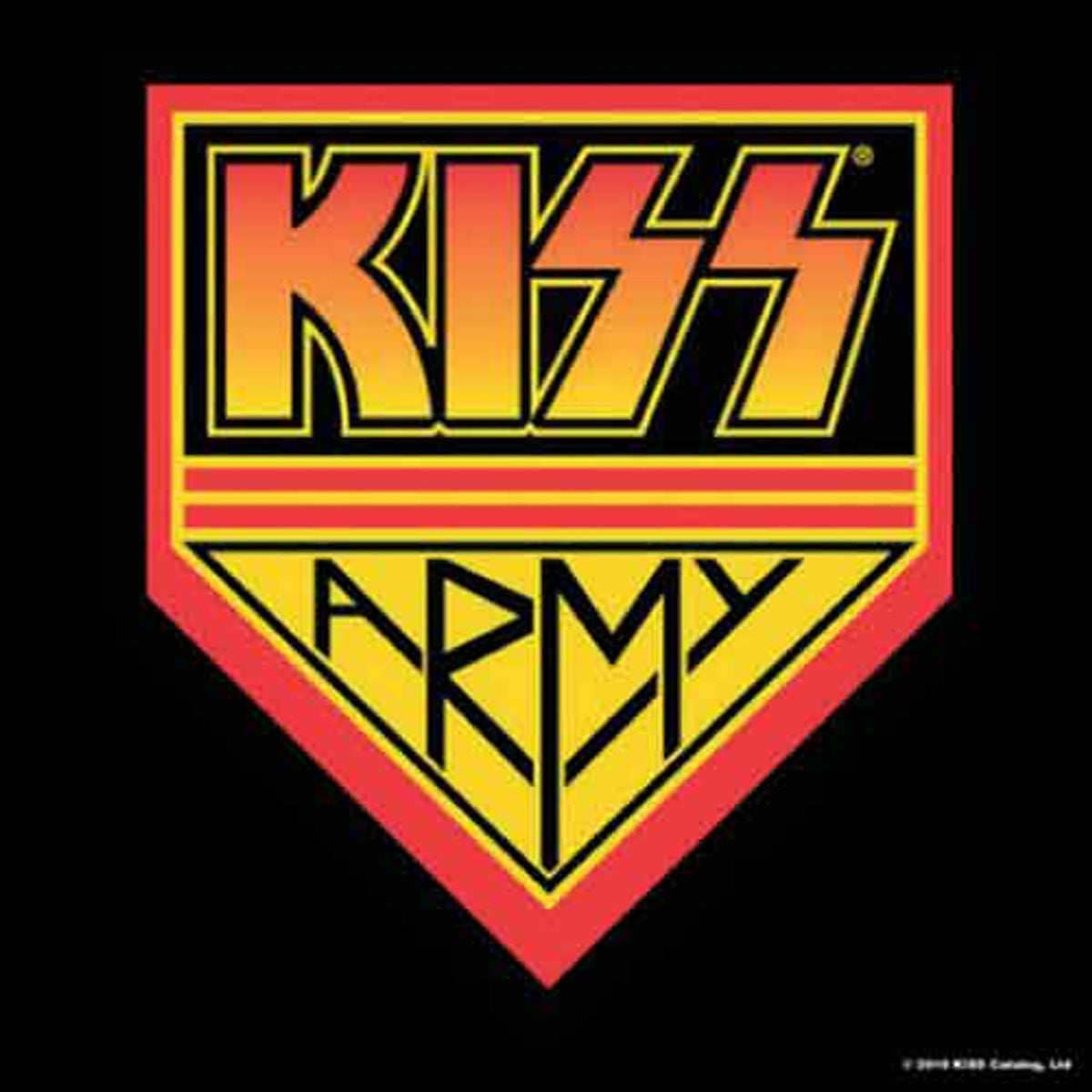 KISS Single Cork Coaster: Army Pennant