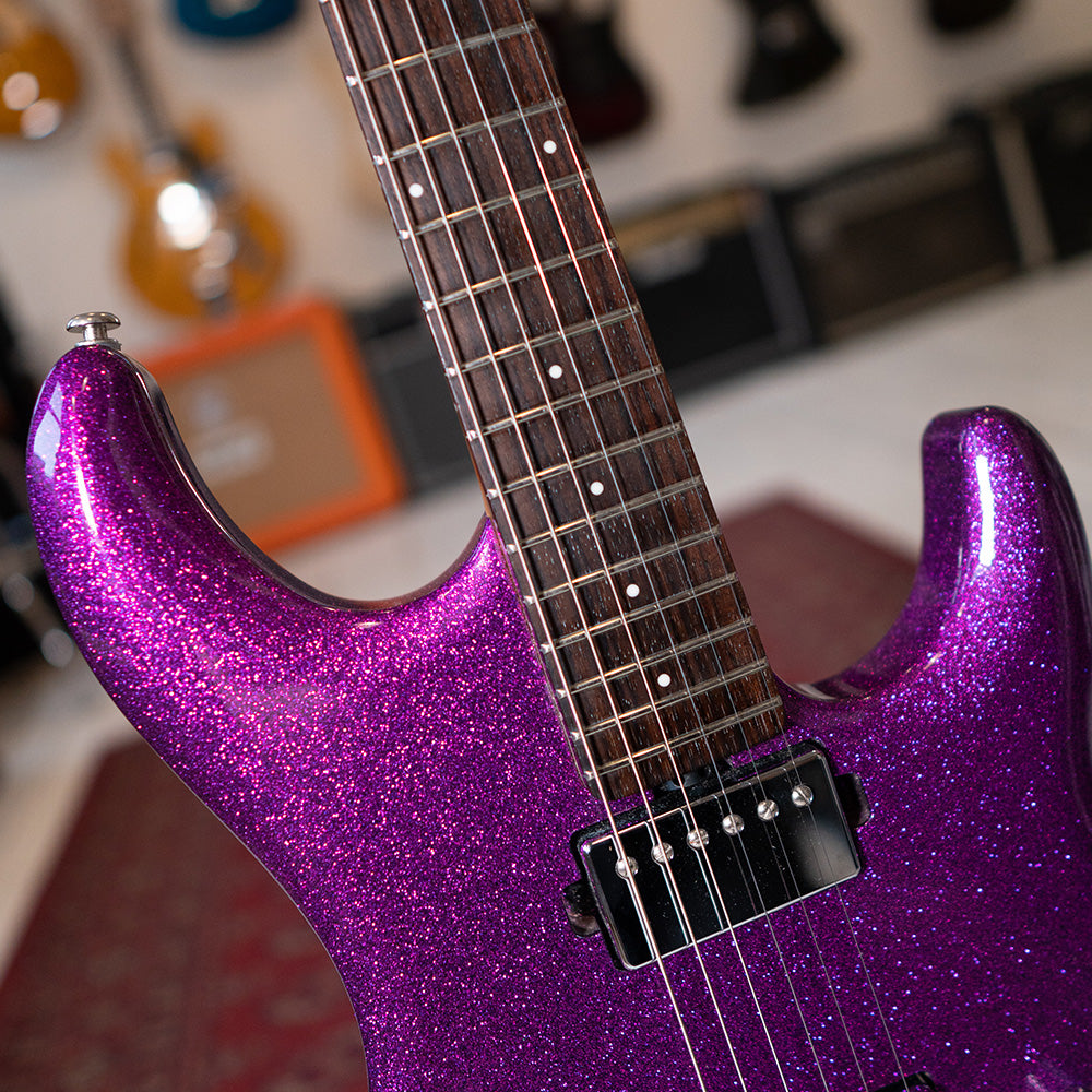 Ernie Ball Musicman Luke III - Fuchsia Sparkle - Preowned