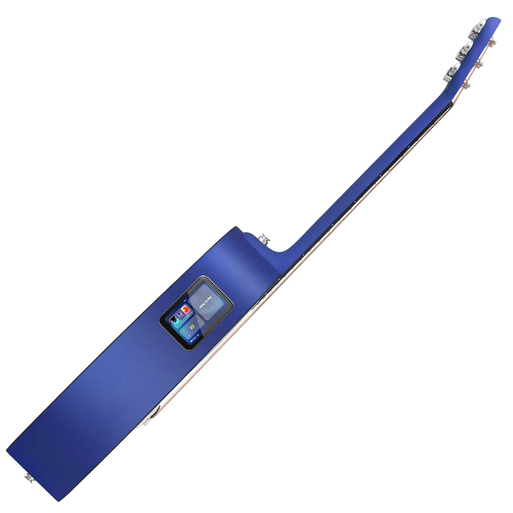 Lava ME PLAY Smart Guitar with Lite Bag - Deep Blue & Frost White - 36"