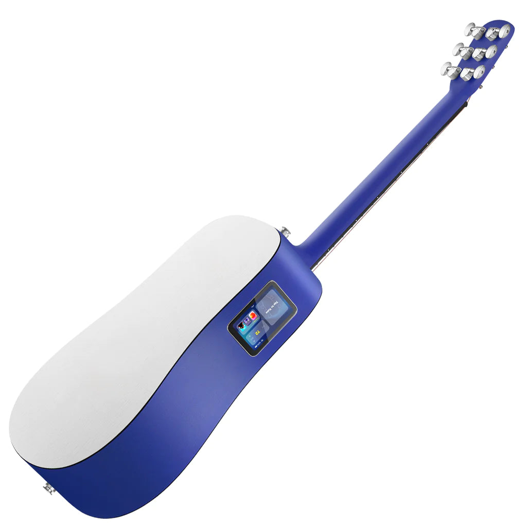 Lava ME PLAY Smart Guitar with Lite Bag - Deep Blue & Frost White - 36"