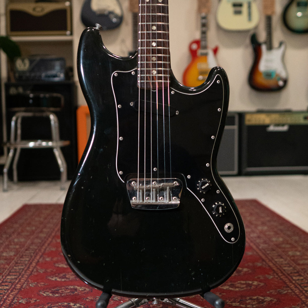 1978 Fender Musicmaster Electric Guitar - Black - Preowned