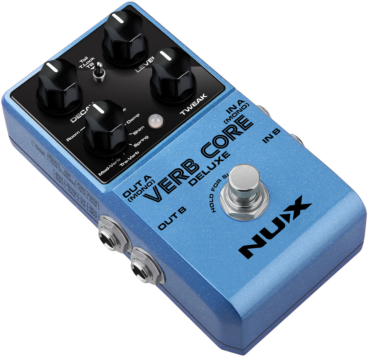 NU-X Verb Core Deluxe Multi Reverb Effects Pedal