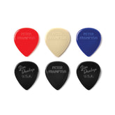 Jim Dunlop Peter Frampton Vintage Jazz Teardrop Plectrum Pack - 6 Pack