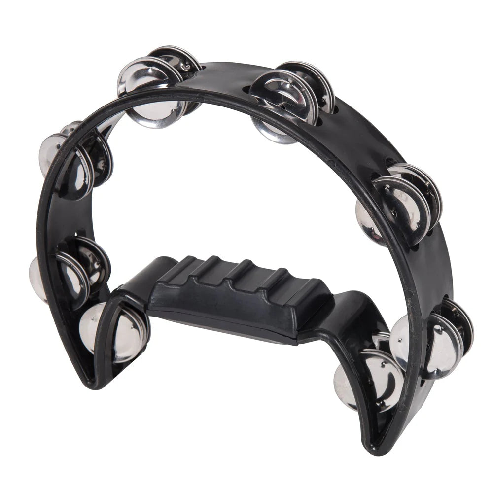PP World Half Moon Headless Tambourine - Black