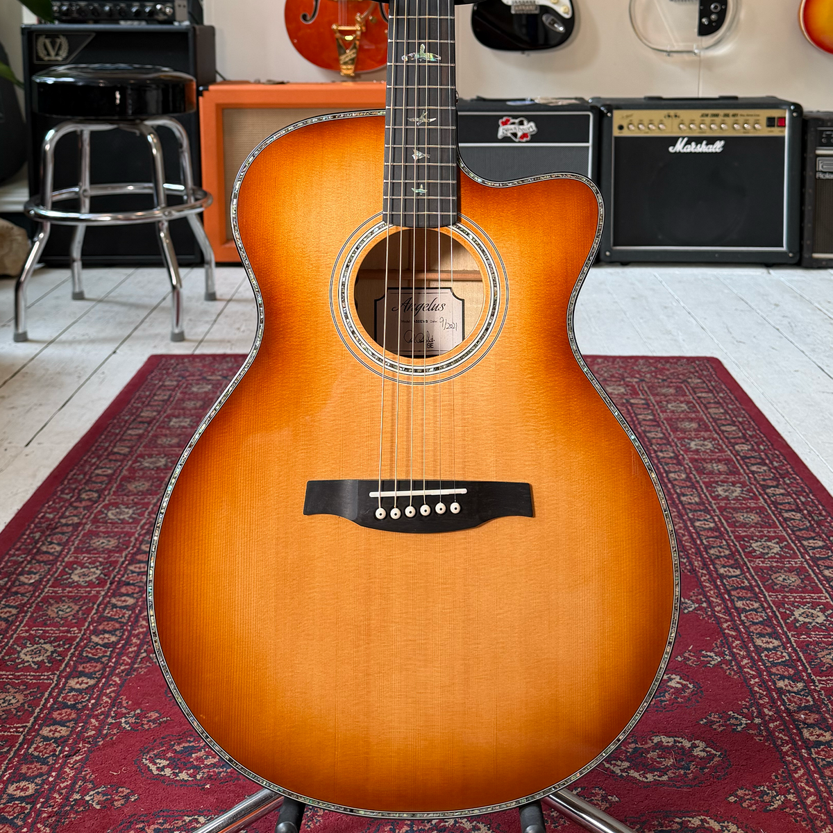 PRS SE Angelus Cutaway A50E Vintage Sunburst With OHSC- Preowned